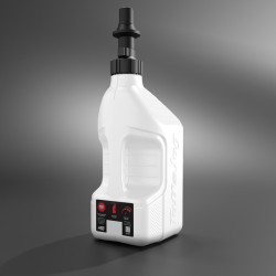 Garrafa de gasolina TUFF JUG blanco con tapón Ripper G3 - 2,5G/10L