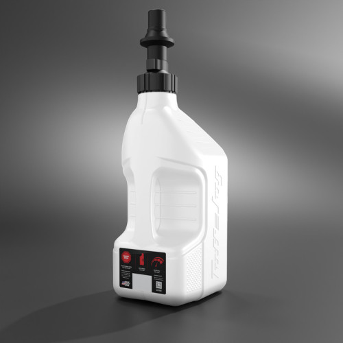 Garrafa de gasolina TUFF JUG blanco con tapón Ripper G3 - 2,5G/10L