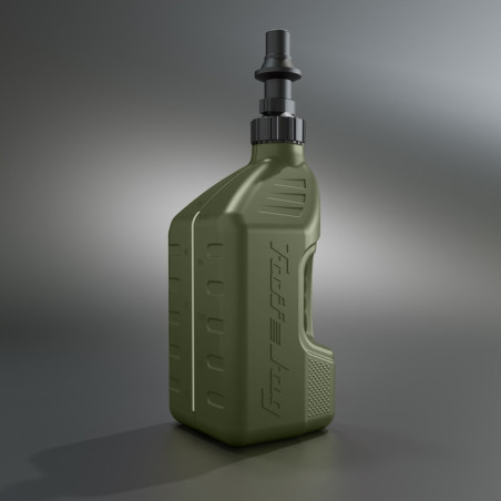 Garrafa de gasolina TUFF JUG verde bosque con tapón Ripper G3 - 2,5G/10L