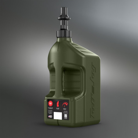 Garrafa de gasolina TUFF JUG verde bosque con tapón Ripper G3 - 5G/20L