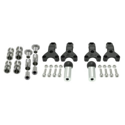 Kit de montaje de paramanos RACETECH ajustable universal Ø22/28,6 mm