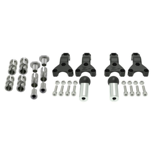 Kit de montaje de paramanos RACETECH ajustable universal Ø22/28,6 mm