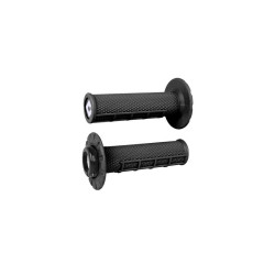 Puños ODI ATV v2.1 Lock-On medio gofrados - Negro / Negro