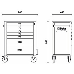 BETA Mobile Roller Cab 7 Drawers 2