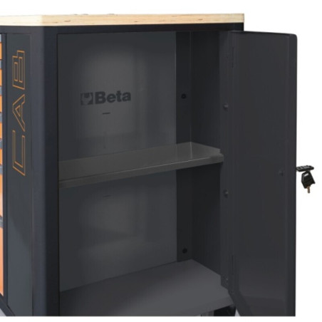 Carro de taller móvil BETA de 7 cajones con 196 herramientas