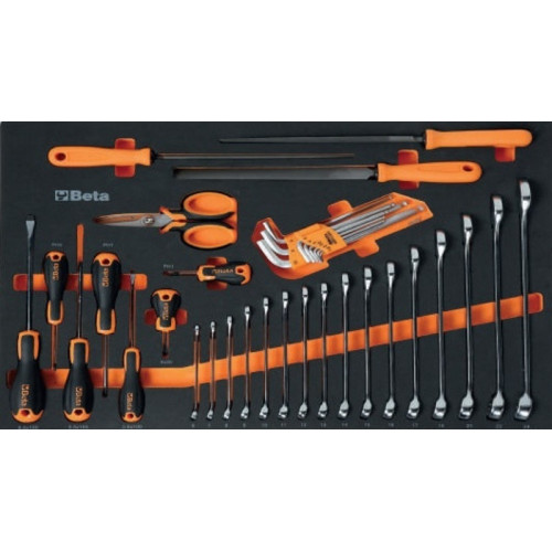 Carro de taller móvil BETA de 7 cajones con 196 herramientas