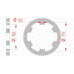 Corona AFAM acero estándar 12207 - Paso 428