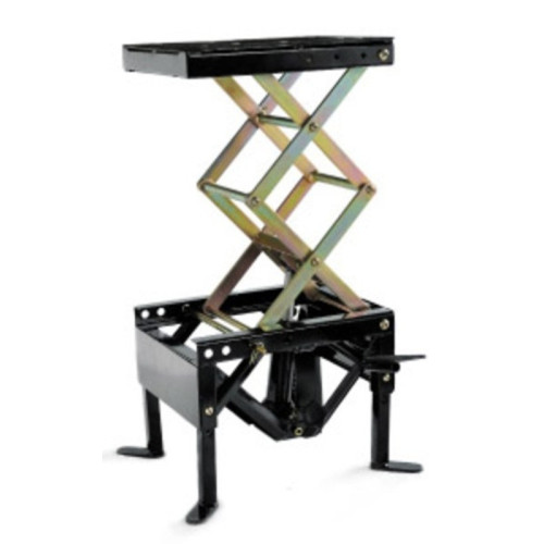 Elevador hidraulico central off road VECTOR negro (ruedas no incluidas)