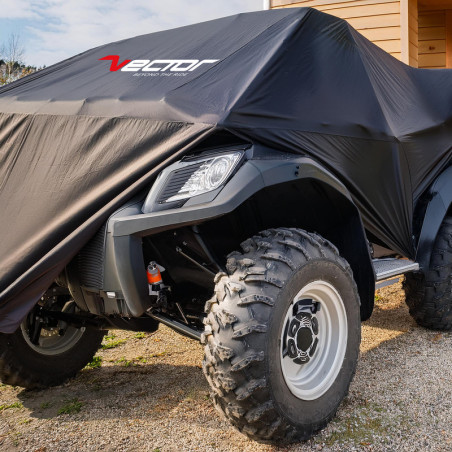 Funda de protección exterior VECTOR para ATV / Quad - Negro - L