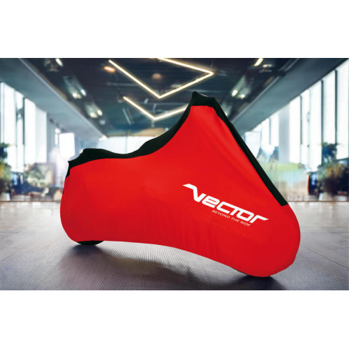 Funda de moto para interior VECTOR Stretch para moto/scooter - Rojo - S
