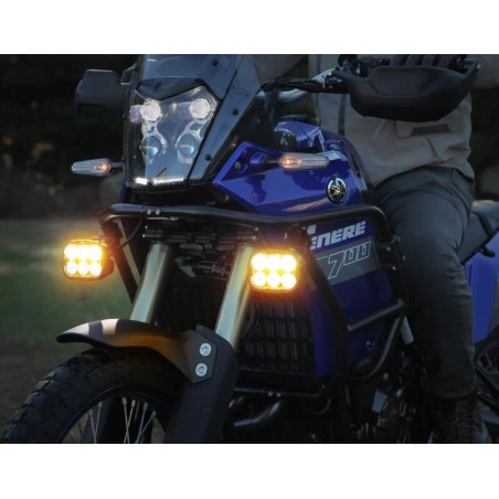 Luz de carretera DENALI DL6 Hybrid Driving - Lente ámbar