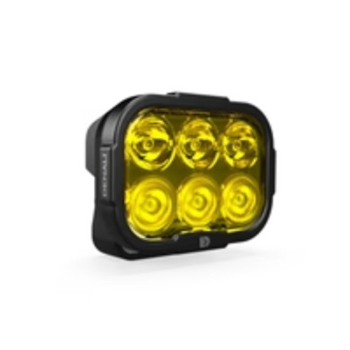 Luz de carretera DENALI DL6 Hybrid Driving - Lente amarilla