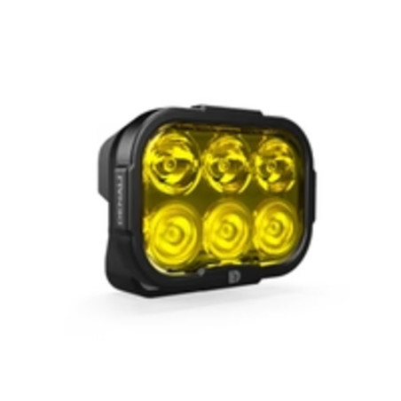 Luz de carretera DENALI DL6 Hybrid Driving - Lente amarilla