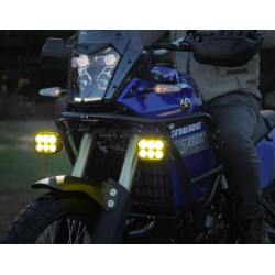 Luz de carretera DENALI DL6 Hybrid Driving - Lente amarilla 2