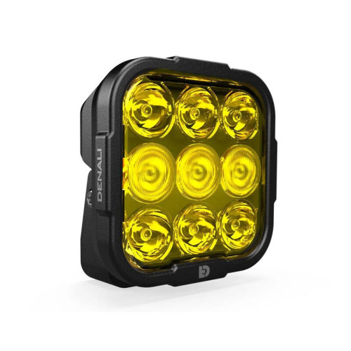 Luz de carretera DENALI DL9 Hybrid Driving - Lente amarilla