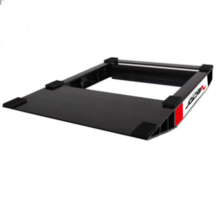 Caballete tipo rulos para rueda VECTOR - Negro