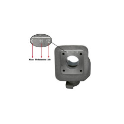 Pistón MALOSSI ø40mm bulon 12ø 2T 2