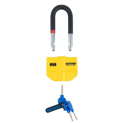 Candado de disco con alarma OXFORD Boss Alarm - 14 mm - Certificado Sold Secure Gold / FG SBSC