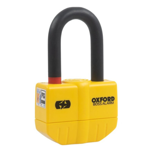 Candado de disco con alarma OXFORD Boss Alarm - 14 mm - Certificado Sold Secure Gold / FG SBSC