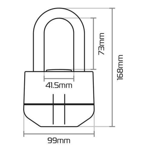 Candado de disco con alarma OXFORD Boss Alarm - 14 mm - Certificado Sold Secure Gold / FG SBSC
