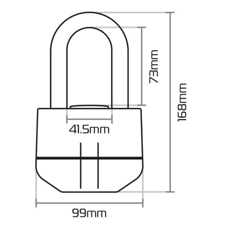 Candado de disco con alarma OXFORD Boss Alarm - 14 mm - Certificado Sold Secure Gold / FG SBSC
