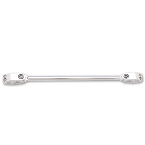 HIGHSIDER pro Cross-Bar ST02 Aluminum Handlebar Strut, Two-Piece Clamp, Glossy-Silver (pc)