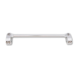 HIGHSIDER pro Cross-Bar ST02 Aluminum Handlebar Strut, Two-Piece Clamp, Glossy-Silver (pc) 2