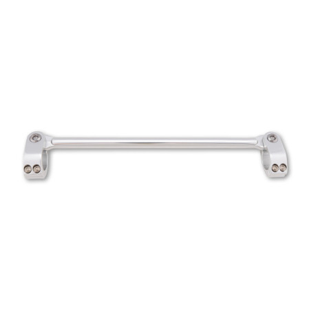 HIGHSIDER pro Cross-Bar ST02 Aluminum Handlebar Strut, Two-Piece Clamp, Glossy-Silver (pc)