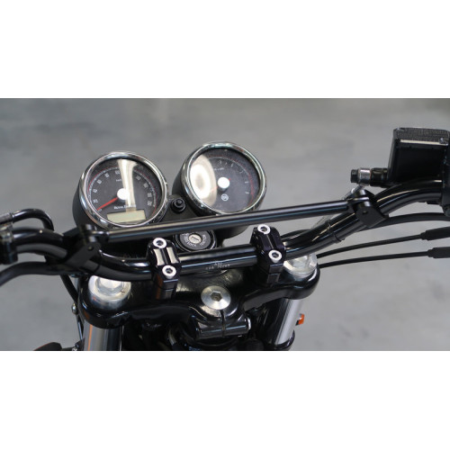 HIGHSIDER pro Cross-Bar ST02 Aluminium Handlebar Strut, Two-Piece Clamp, Matt-Black (pc)