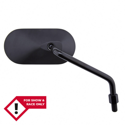 Retrovisor de manillar HIGHSIDER smart Agila oval - lado derecho - sin homologación E - negro