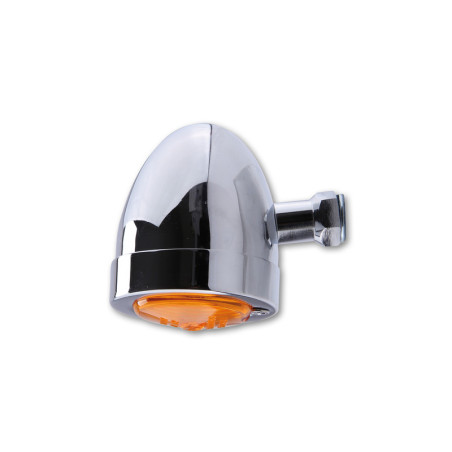 Intermitente HIGHSIDER smart Bullet Flat - cristal naranja - homologado E - 1 pieza
