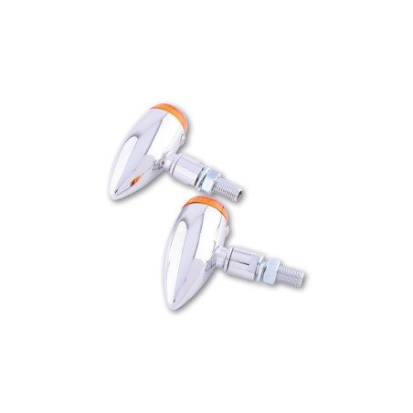 Intermitente HIGHSIDER smart Micro-Bullet - cristal naranja - homologado E - Pareja