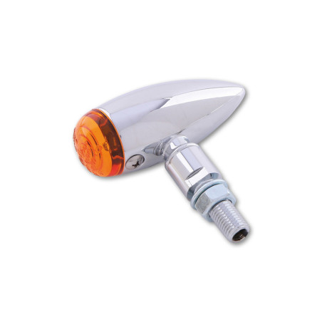 Intermitente HIGHSIDER smart Micro-Bullet - cristal naranja - homologado E - Pareja