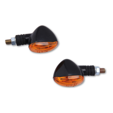 Intermitente HIGHSIDER smart Little Duke Mini - cristal naranja - homologado E - Pareja