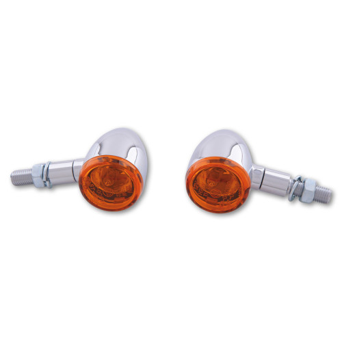 Intermitente HIGHSIDER smart Bullet Light - cristal naranja - homologado E - Pareja