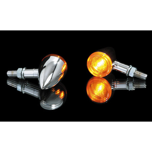 Intermitente HIGHSIDER smart Bullet Light - cristal naranja - homologado E - Pareja