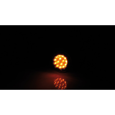 Intermitente LED HIGHSIDER smart Micro Disc - cristal ahumado - homologado E - Pareja