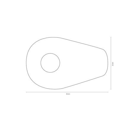 Placas de montaje para intermitentes HIGHSIDER smart Indy Spacer