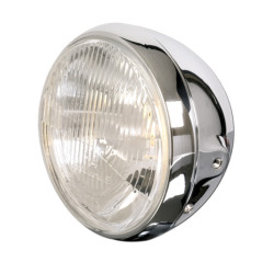 Faro delantero HIGHSIDER smart British Style - 7 inch - cromado - 1 pieza