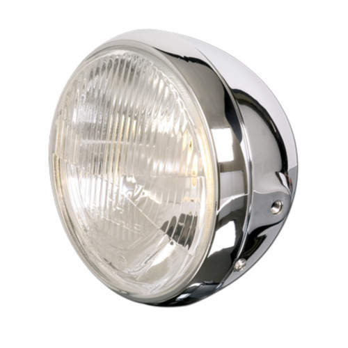 Faro delantero HIGHSIDER smart British Style - 7 inch - cromado - 1 pieza