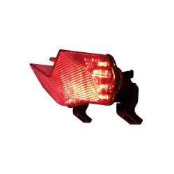 Piloto trasero LED HIGHSIDER smart estilo Kawasaki - cristal ahumado - homologado E - 1 pieza