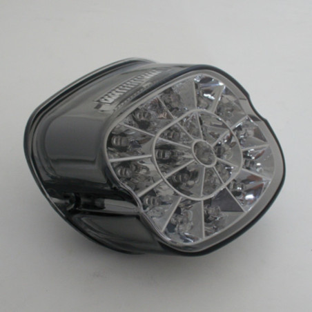 Piloto trasero LED HIGHSIDER smart HD style - cristal ahumado - homologado E - 1 pieza