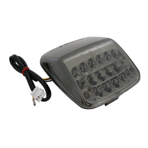 Piloto trasero LED HIGHSIDER smart HD style - cristal ahumado - homologado E - 1 pieza