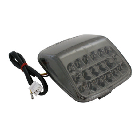 Piloto trasero LED HIGHSIDER smart HD style - cristal ahumado - homologado E - 1 pieza