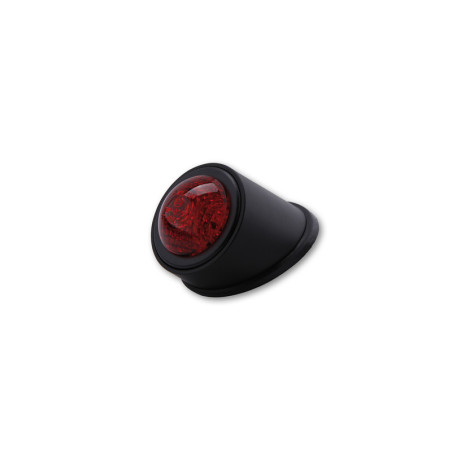Piloto trasero LED HIGHSIDER smart Old School Type 1 - cristal rojo - homologado E - 1 pieza