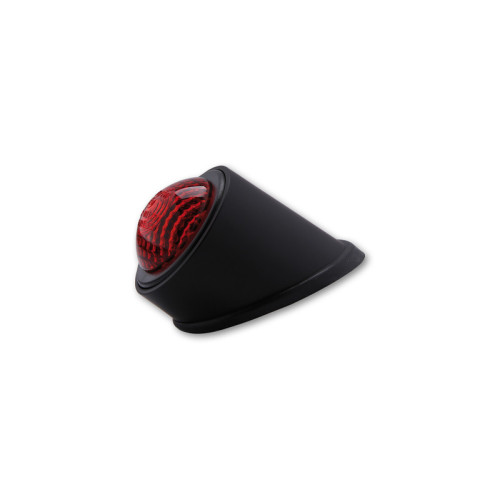 Piloto trasero LED HIGHSIDER smart Old School Type 1 - cristal rojo - homologado E - 1 pieza