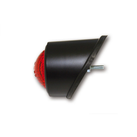 Piloto trasero LED HIGHSIDER smart Old School Type 1 - cristal rojo - homologado E - 1 pieza