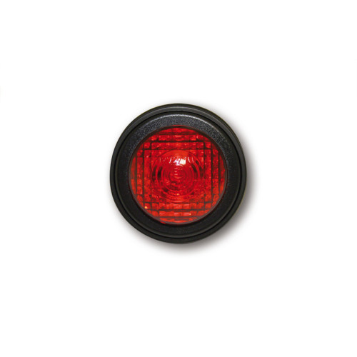 Piloto trasero LED HIGHSIDER smart Old School Type 1 - cristal rojo - homologado E - 1 pieza