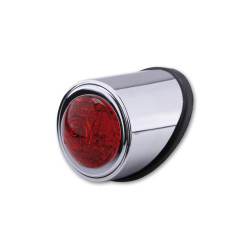 Piloto trasero LED HIGHSIDER smart Old School Type 1 - cristal rojo - homologado E - 1 pieza