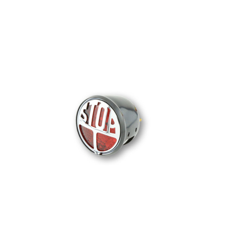 Piloto trasero LED HIGHSIDER smart Stop - cristal rojo - homologado E - 1 pieza